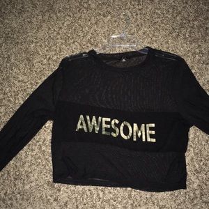 Mesh crop top